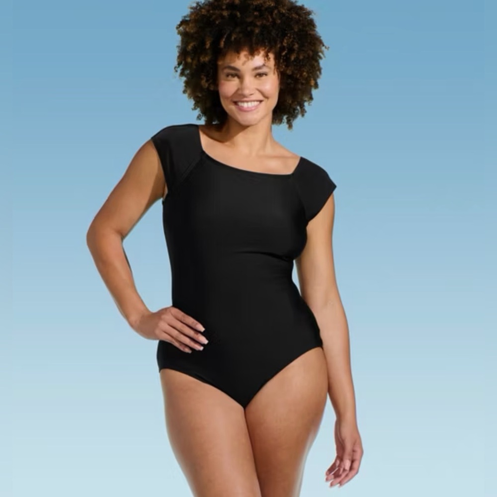Lands’ End - Women’s Cap Sleeve One Piece Swimsuit